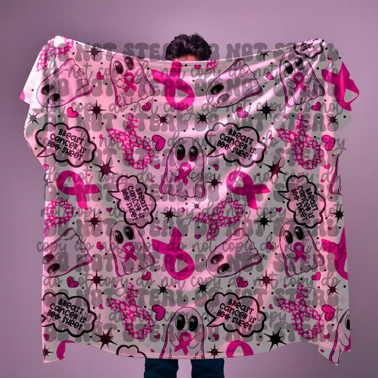 Breast Cancer Is Boo Sheet Blanket PREORDER