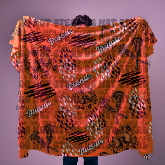 Buffalo Lacrosse Bows Blanket PREORDER