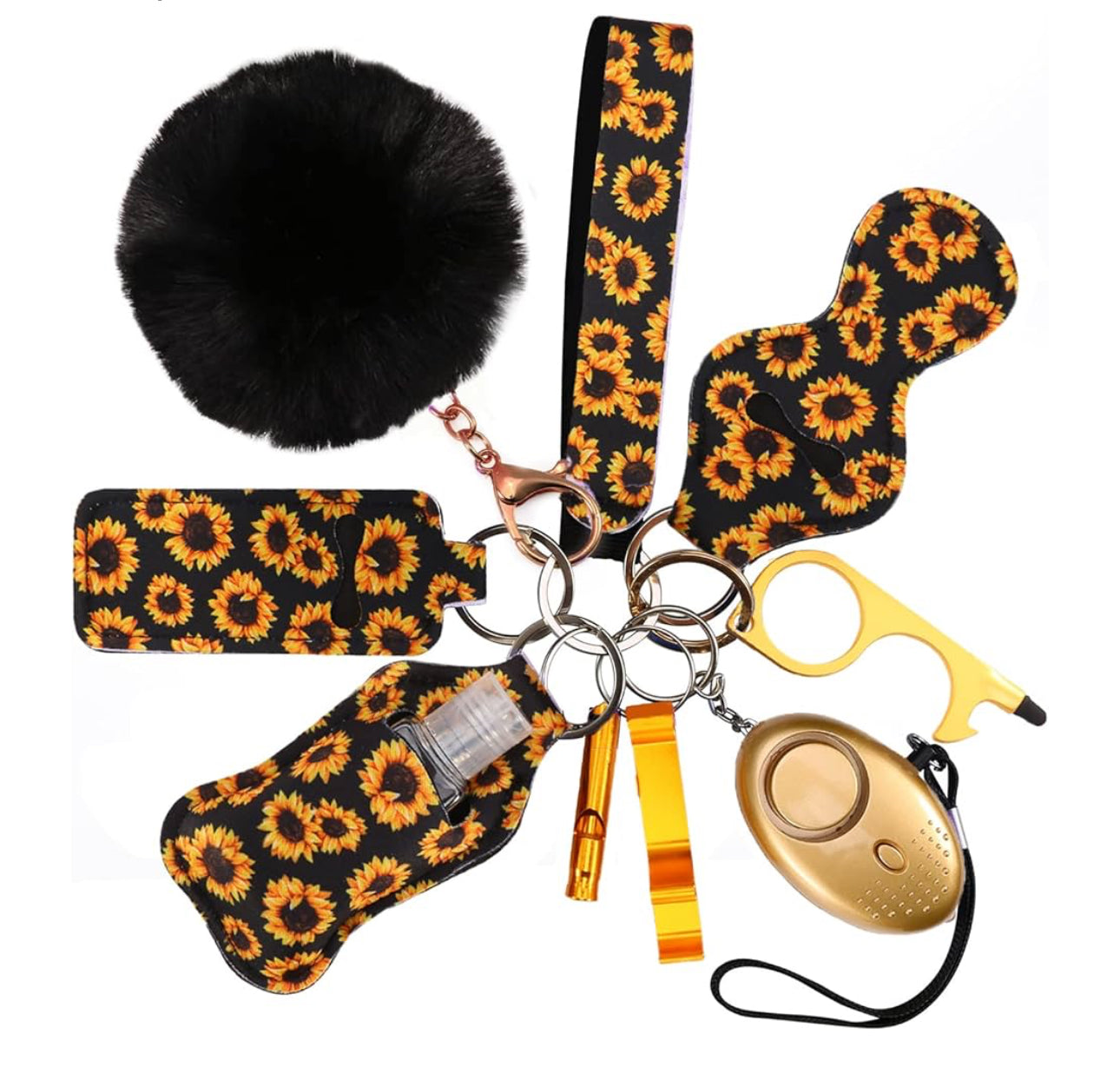 10 Piece Safety Keychain