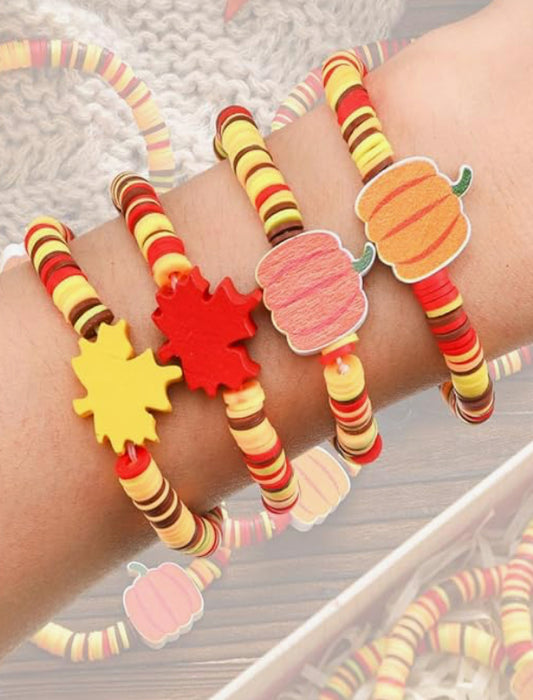 Fall Polymer Clay Bracelet
