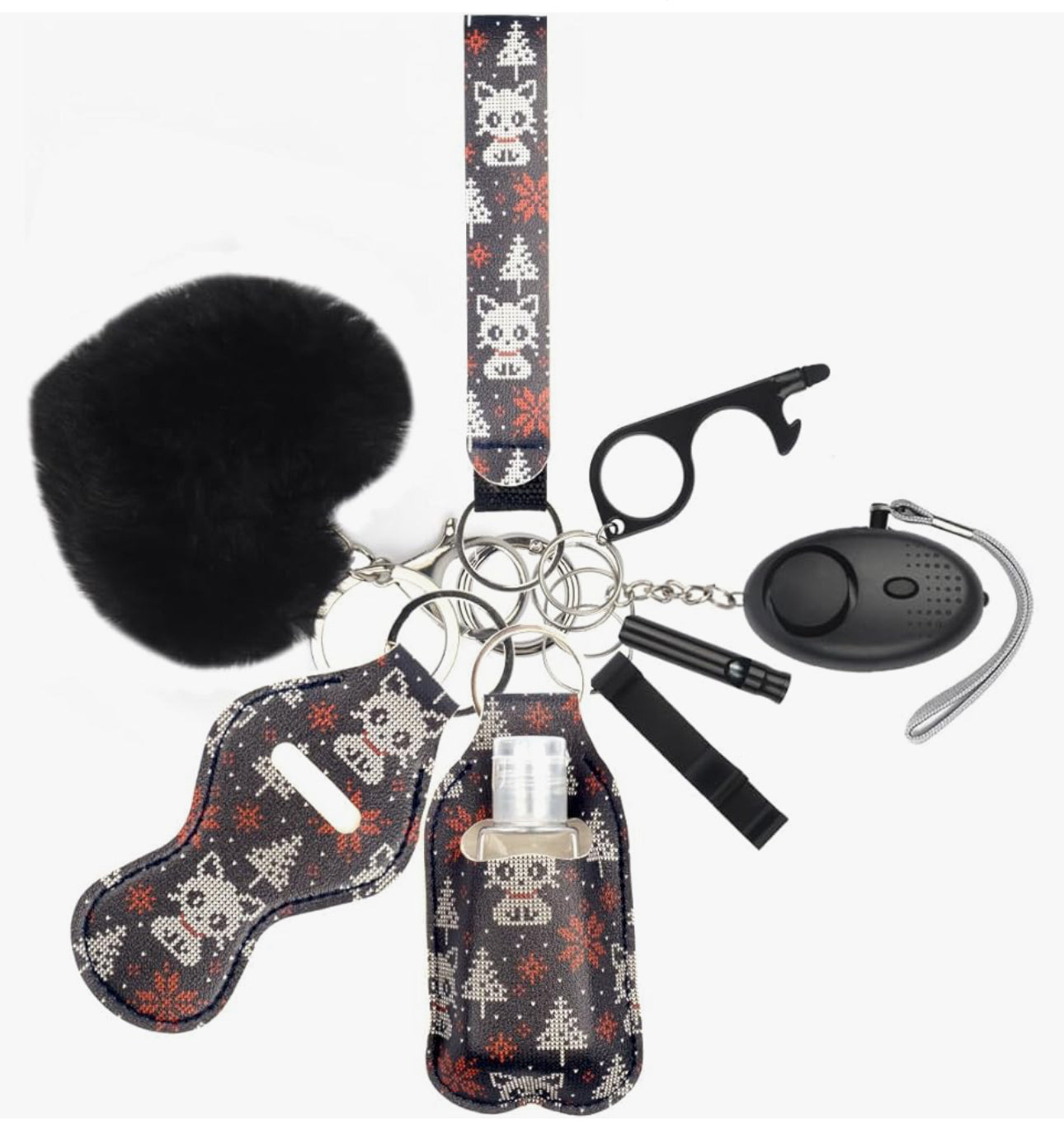 9 Piece Safety Keychain
