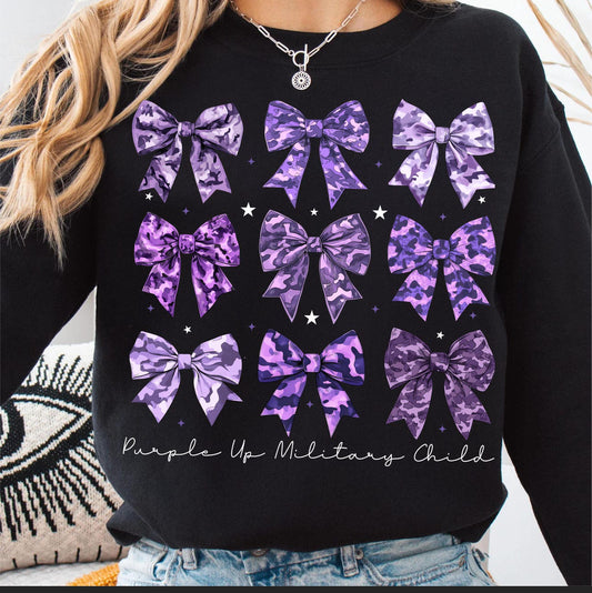 Purple Up Bow