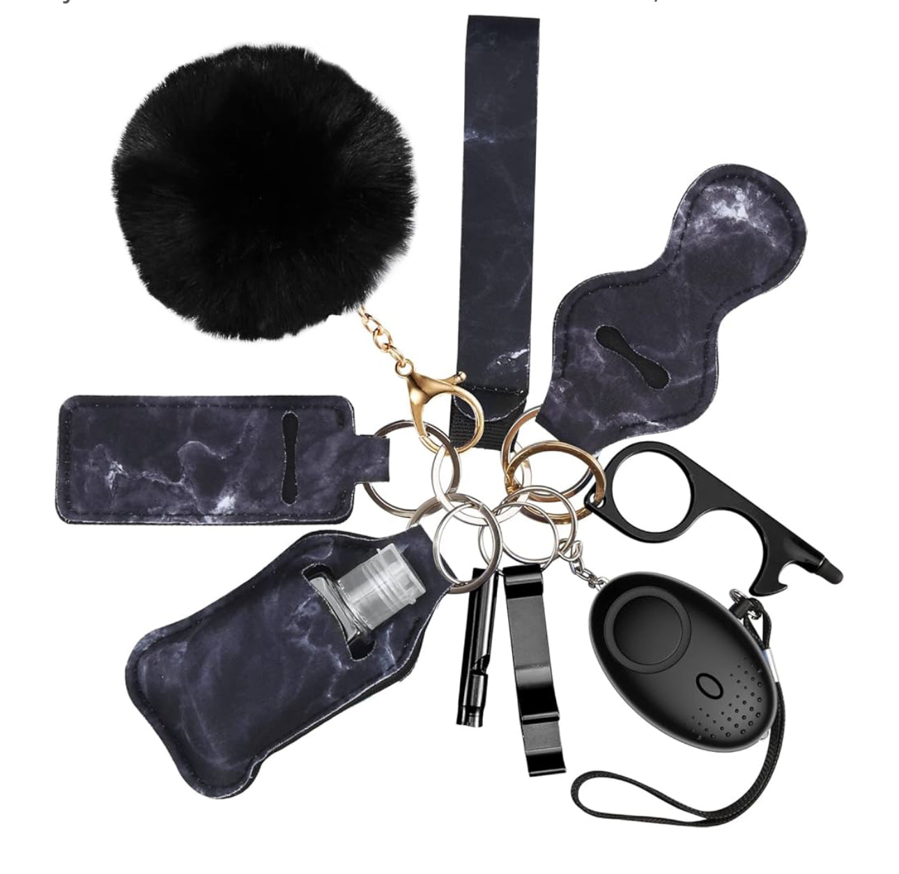 10 Piece Safety Keychain