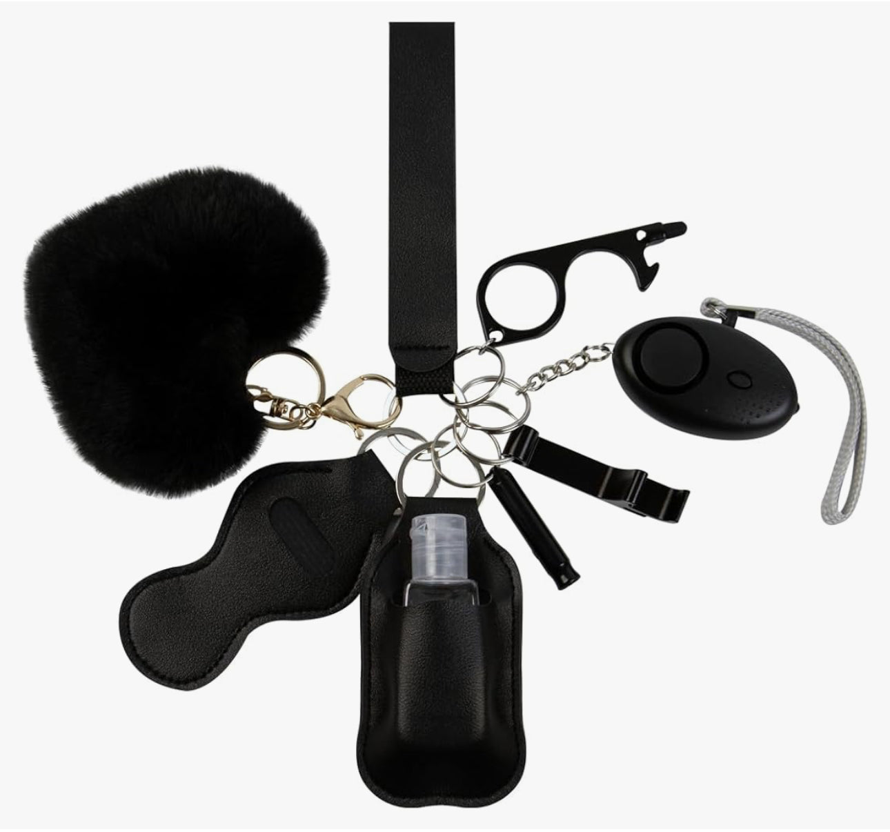 9 Piece Safety Keychain