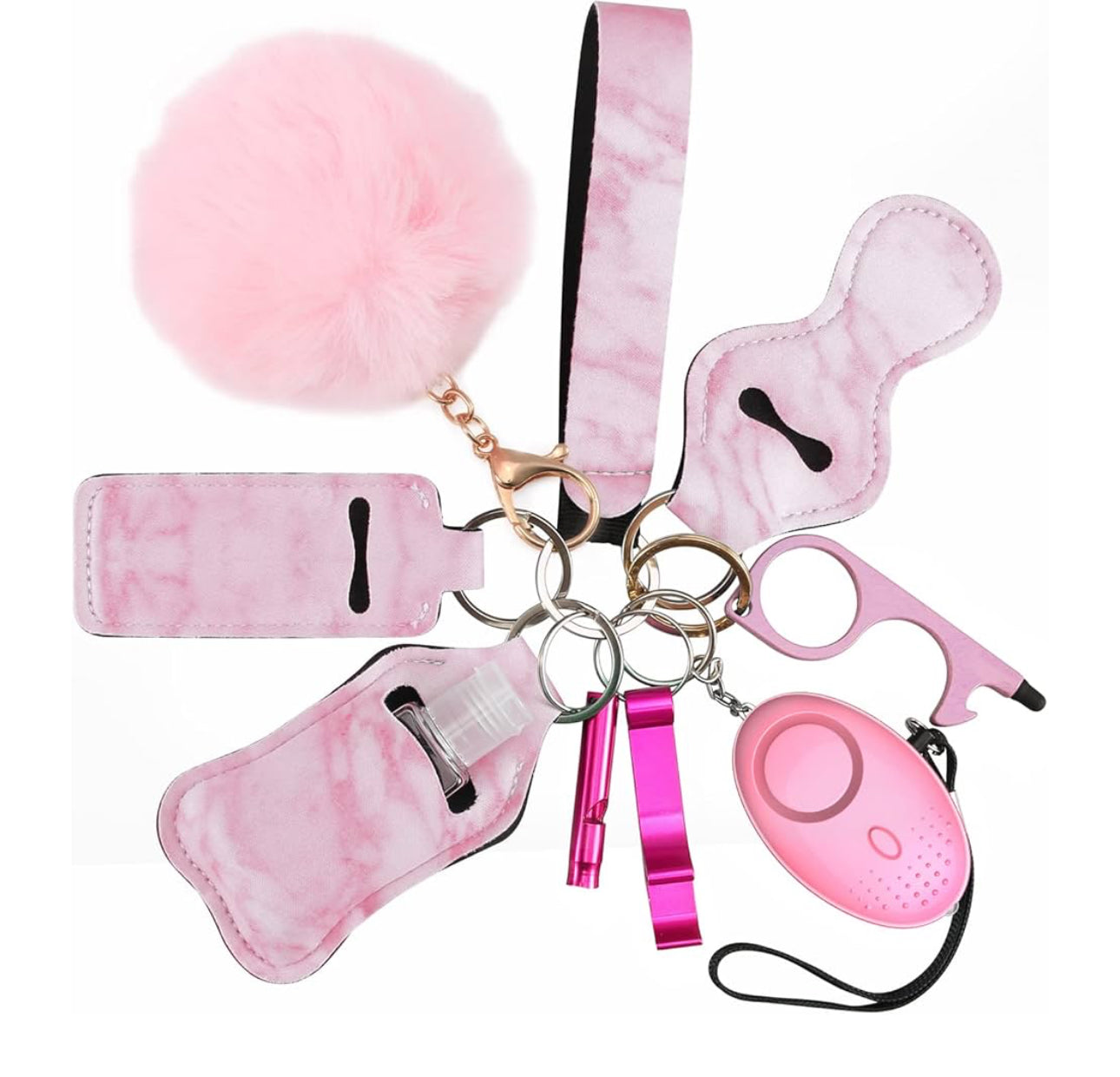 10 Piece Safety Keychain