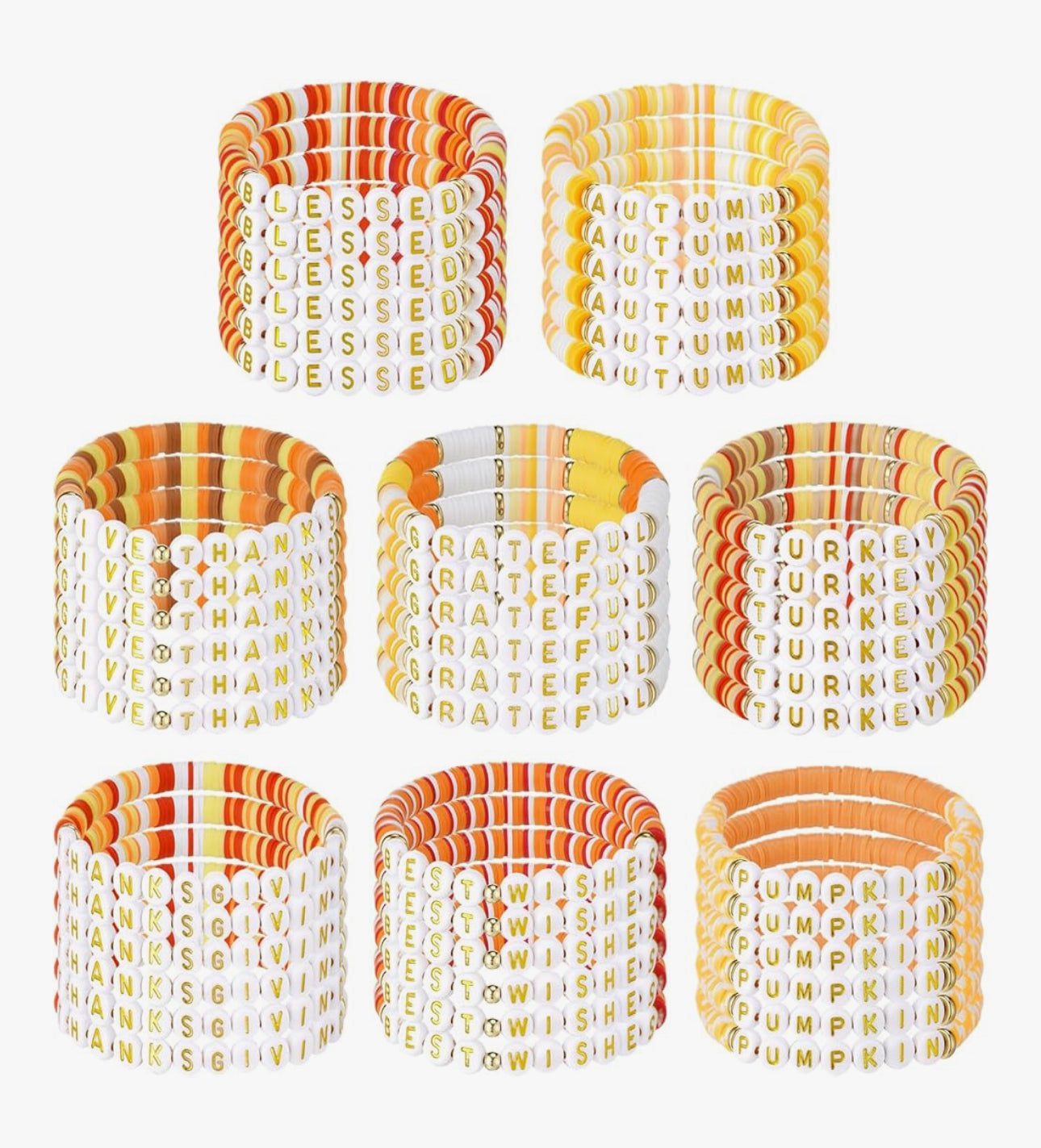 Fall Polymer Clay Bracelet