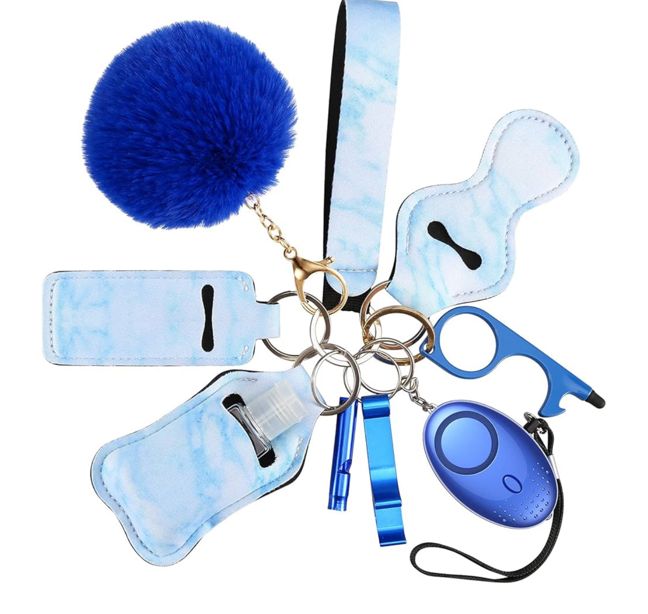 10 Piece Safety Keychain
