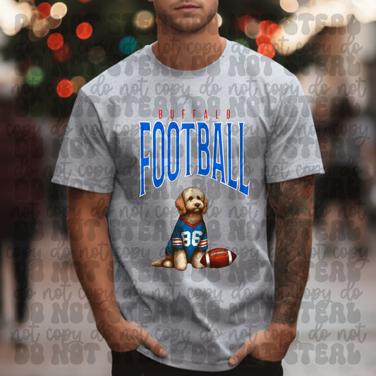 Buffalo Football Golden Doodle