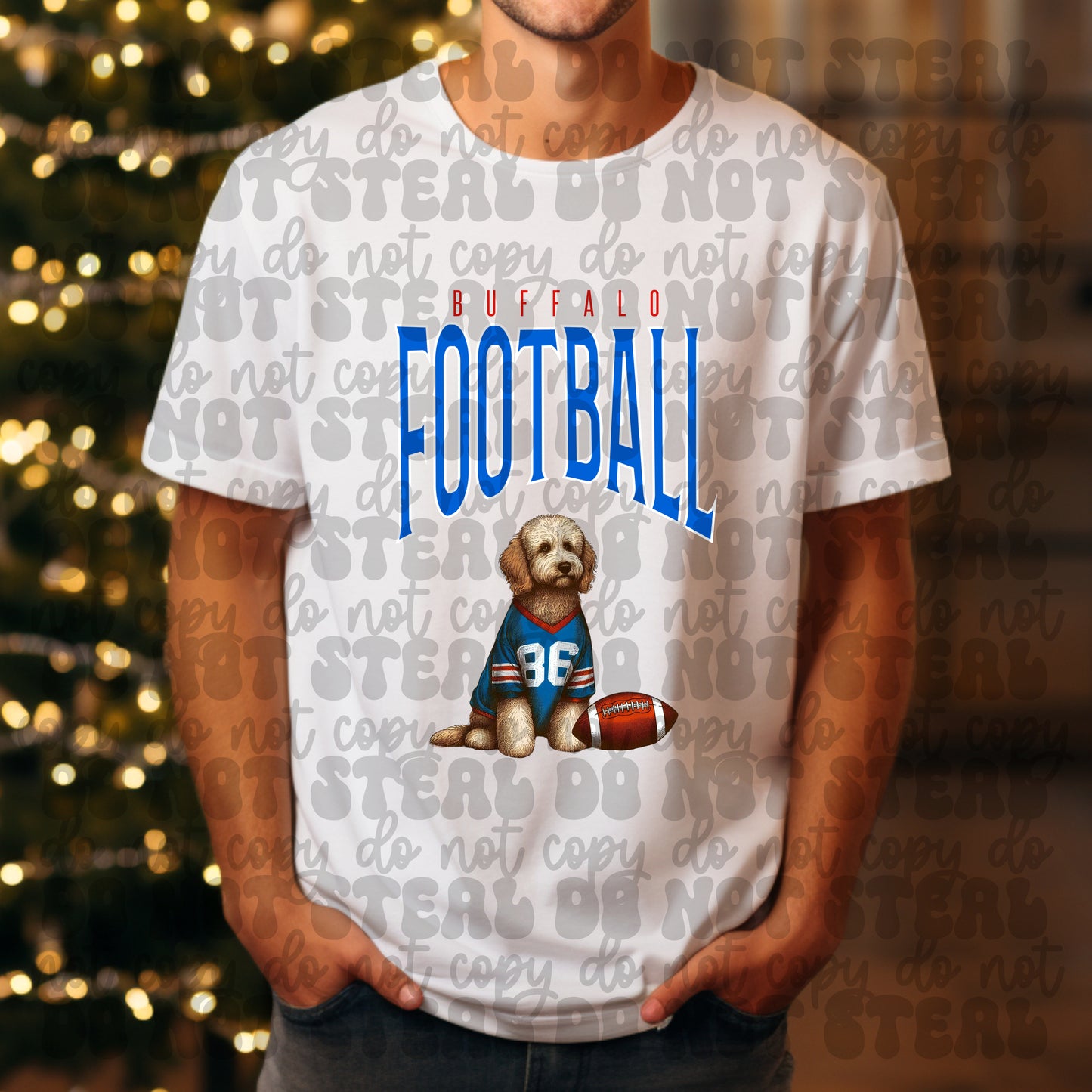 Buffalo Football Golden Doodle