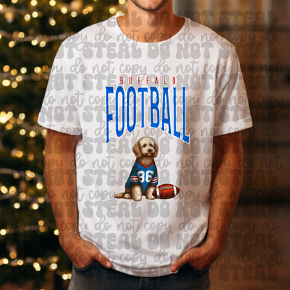 Buffalo Football Golden Doodle