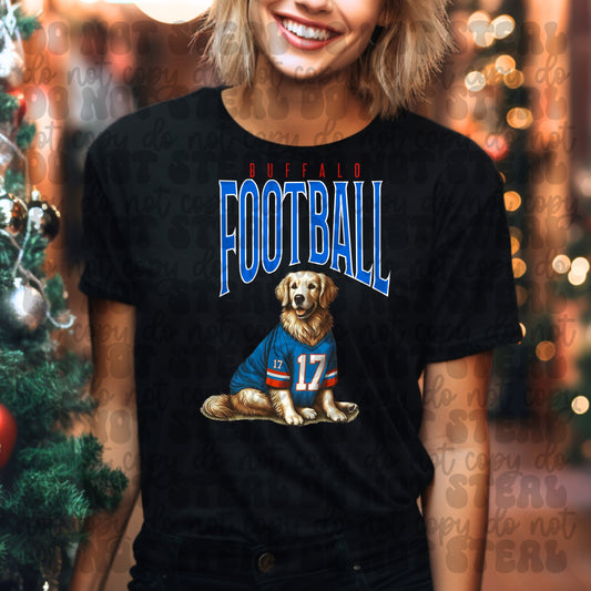 Buffalo Football Golden Retriever