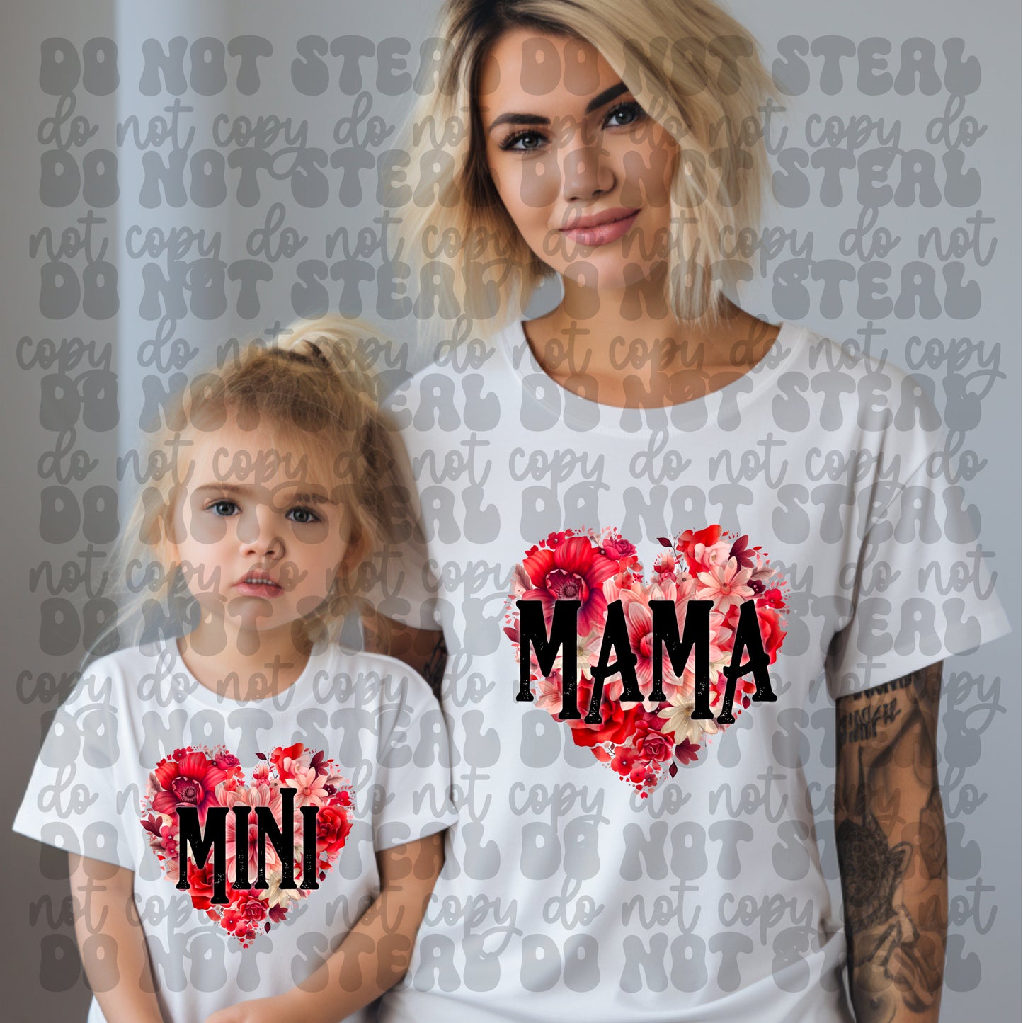 Heart Flowers Matching