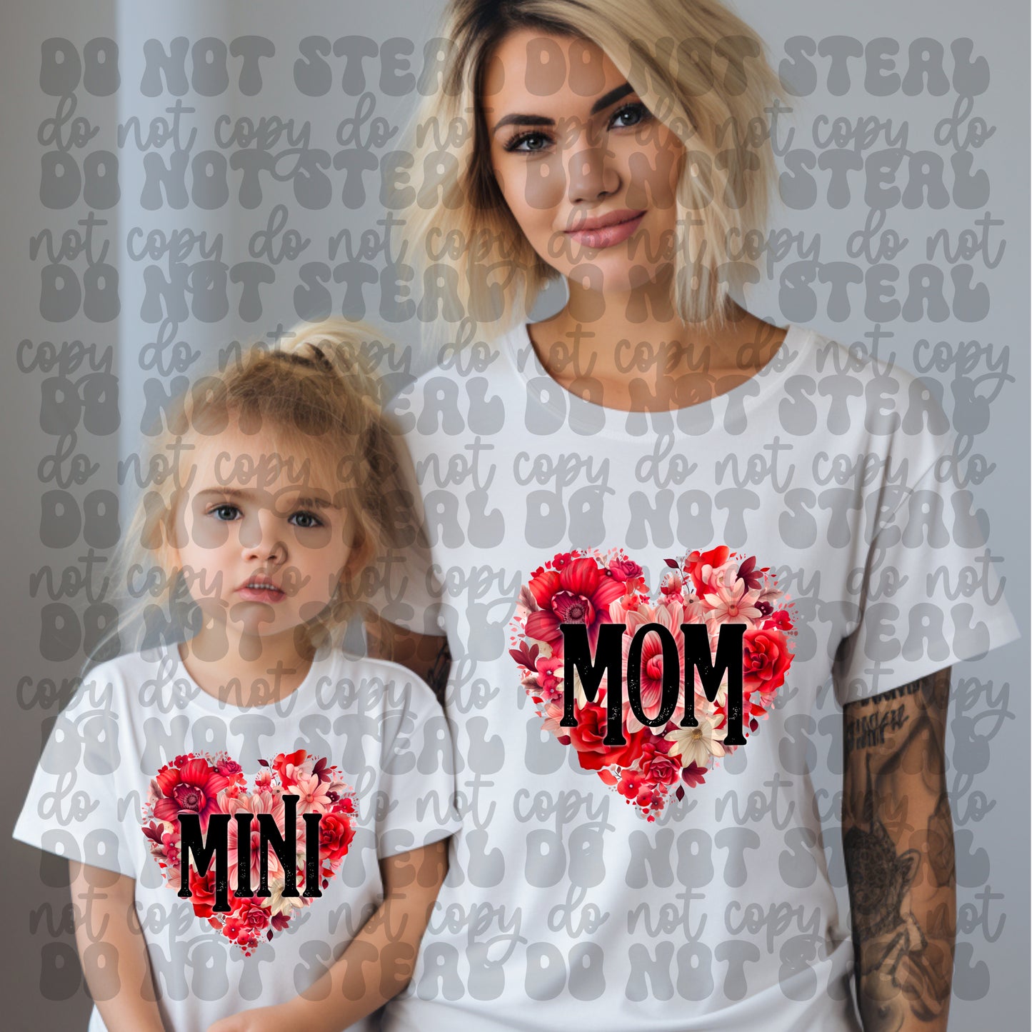 Heart Flowers Matching