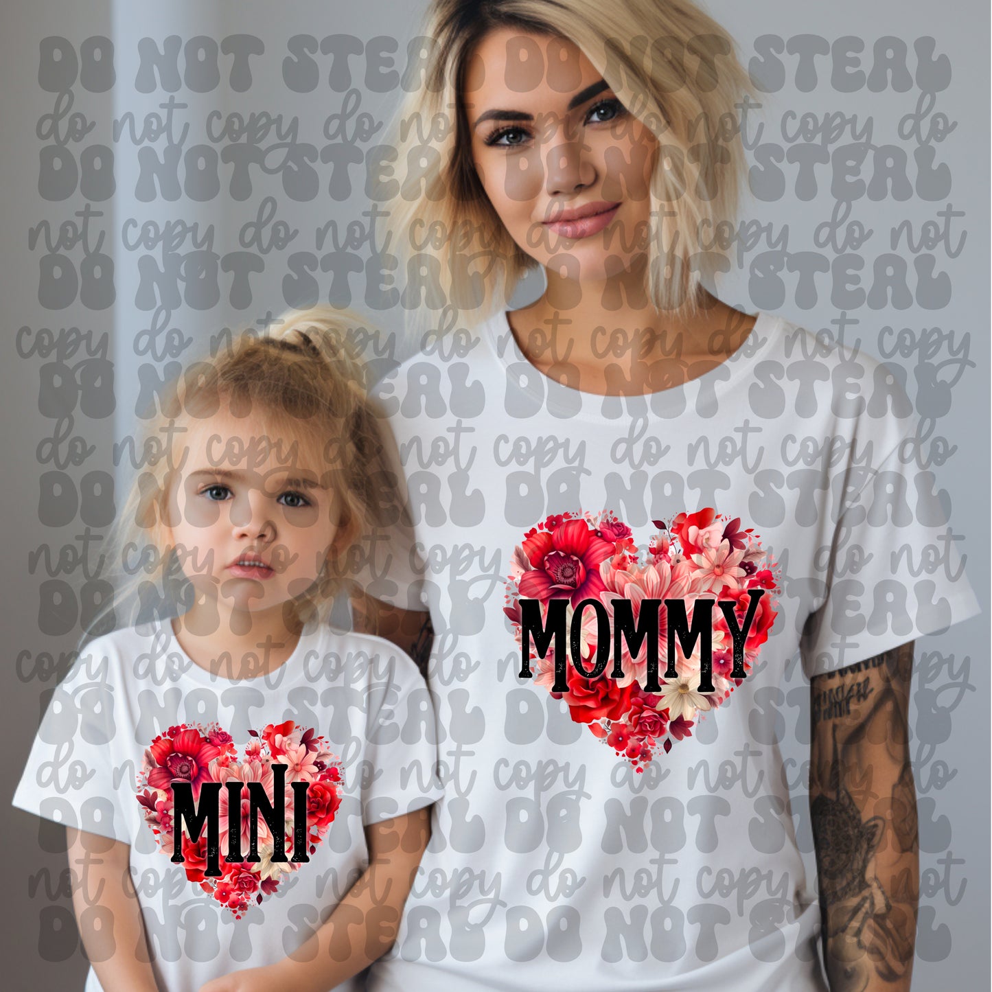 Heart Flowers Matching