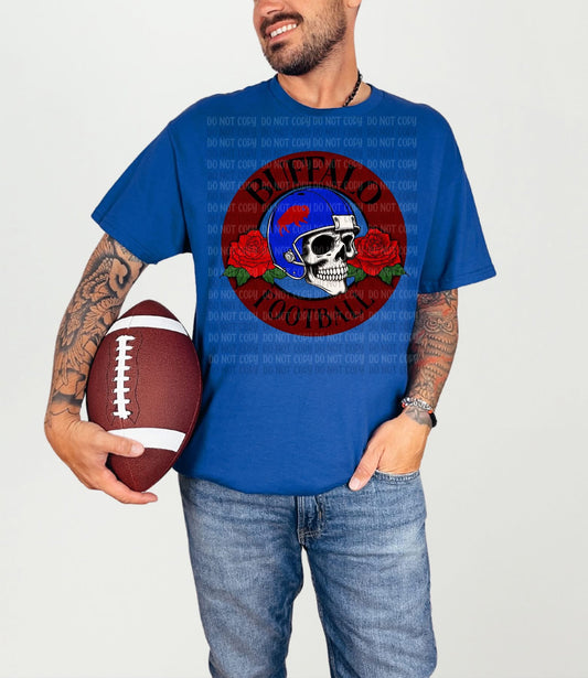 Buffalo Football Skull