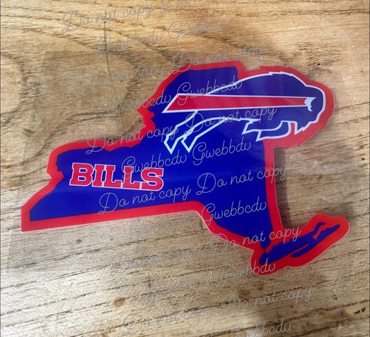 NY Football Decal