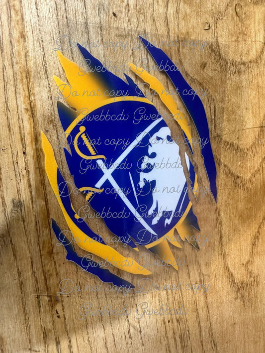 Ripped Hockey Decal