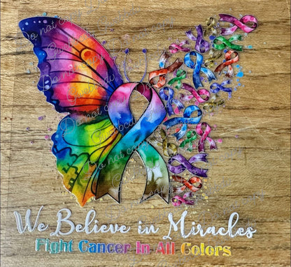 Fight For Cancer Butterfly Decal