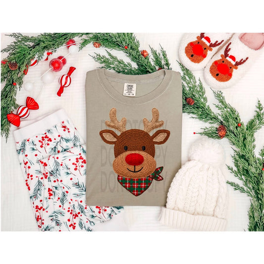 Faux Patch Reindeer