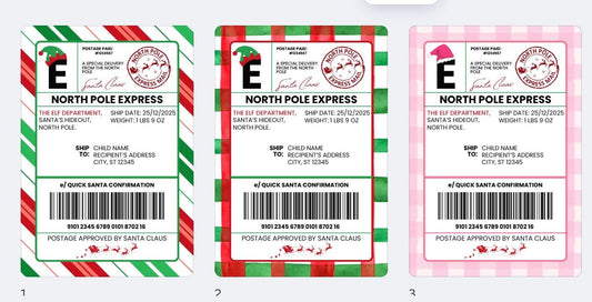 X-mas Shipping Labels