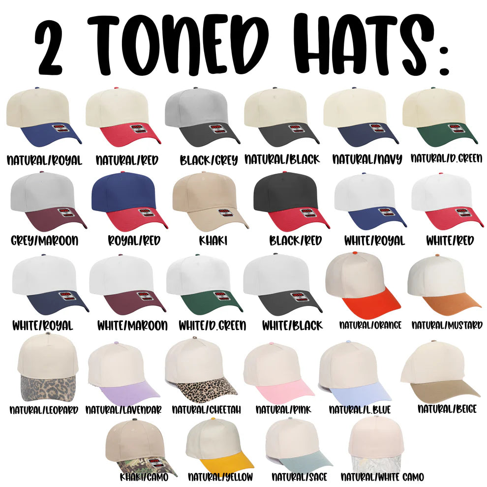 2 Toned Puff Hats