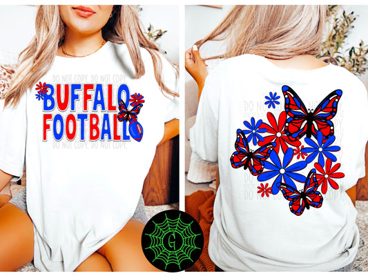 Buffalo Football Butterfly