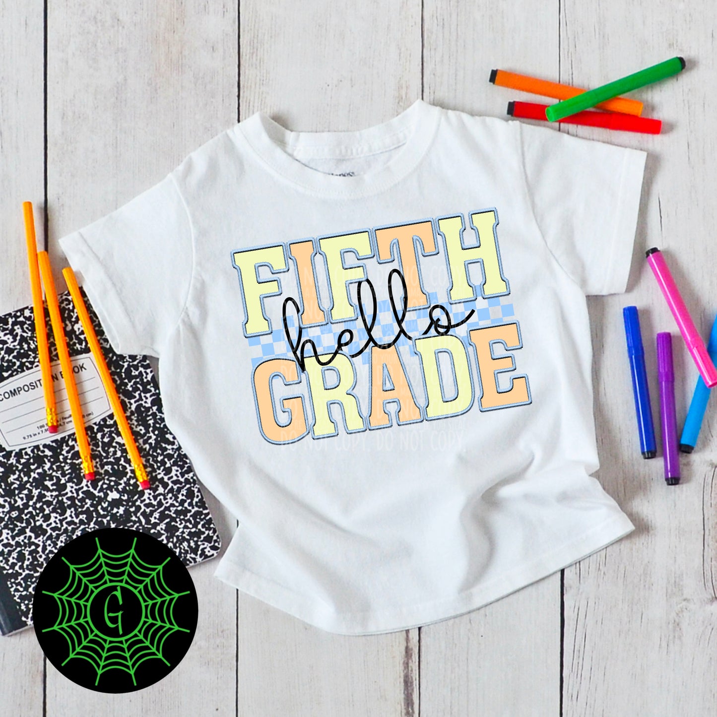 Grades In Blue Tshirt