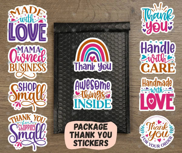 Package Thank You Stickers