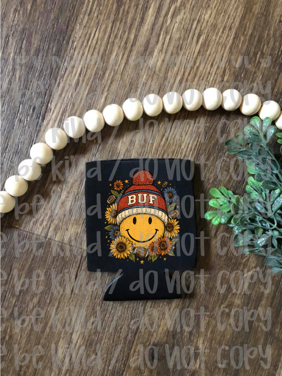 Buf Smiley Beanie Koozie