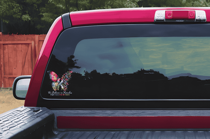 Fight For Cancer Butterfly Decal