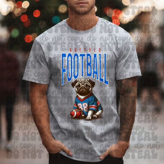Buffalo Football Pug