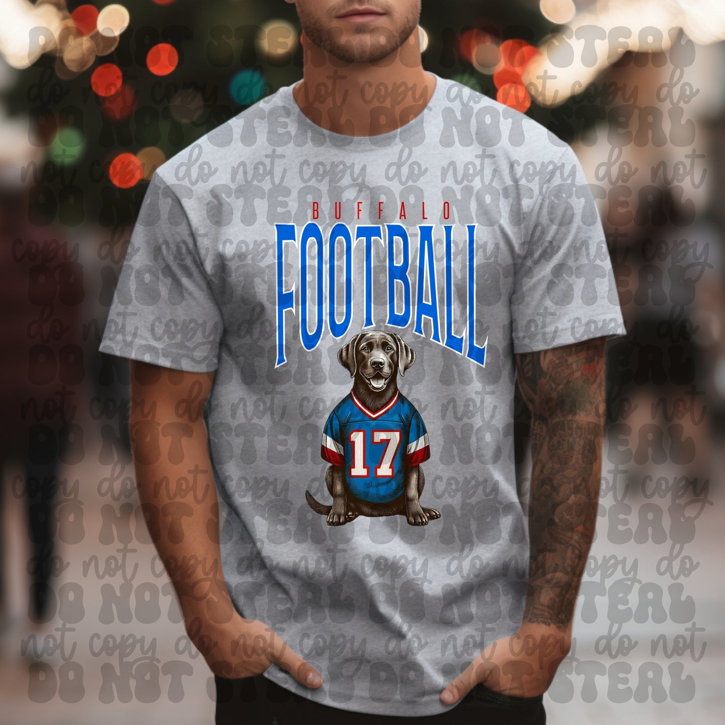 Buffalo Football Silver Lab