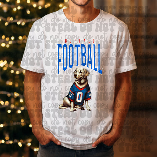 Buffalo Football Yellow Lab