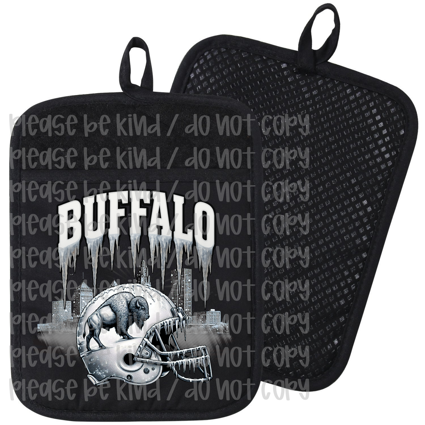 Rivalry Cityscape Pot Holder