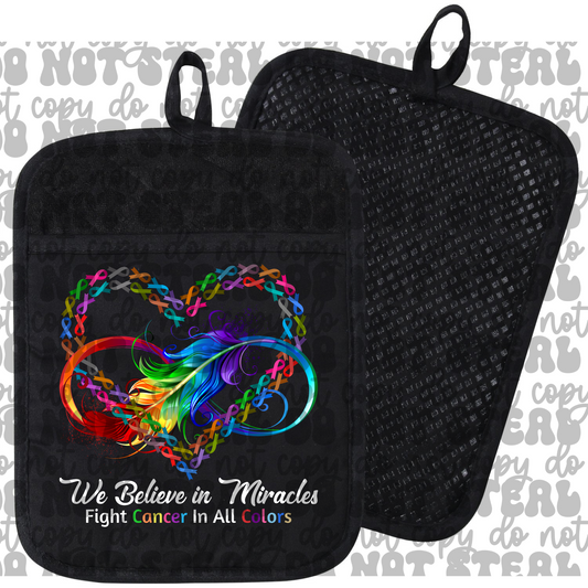 Fight For Cancer Infinity Pot Holder