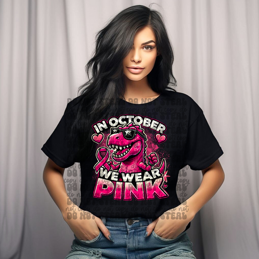 In October We Wear Pink Dino