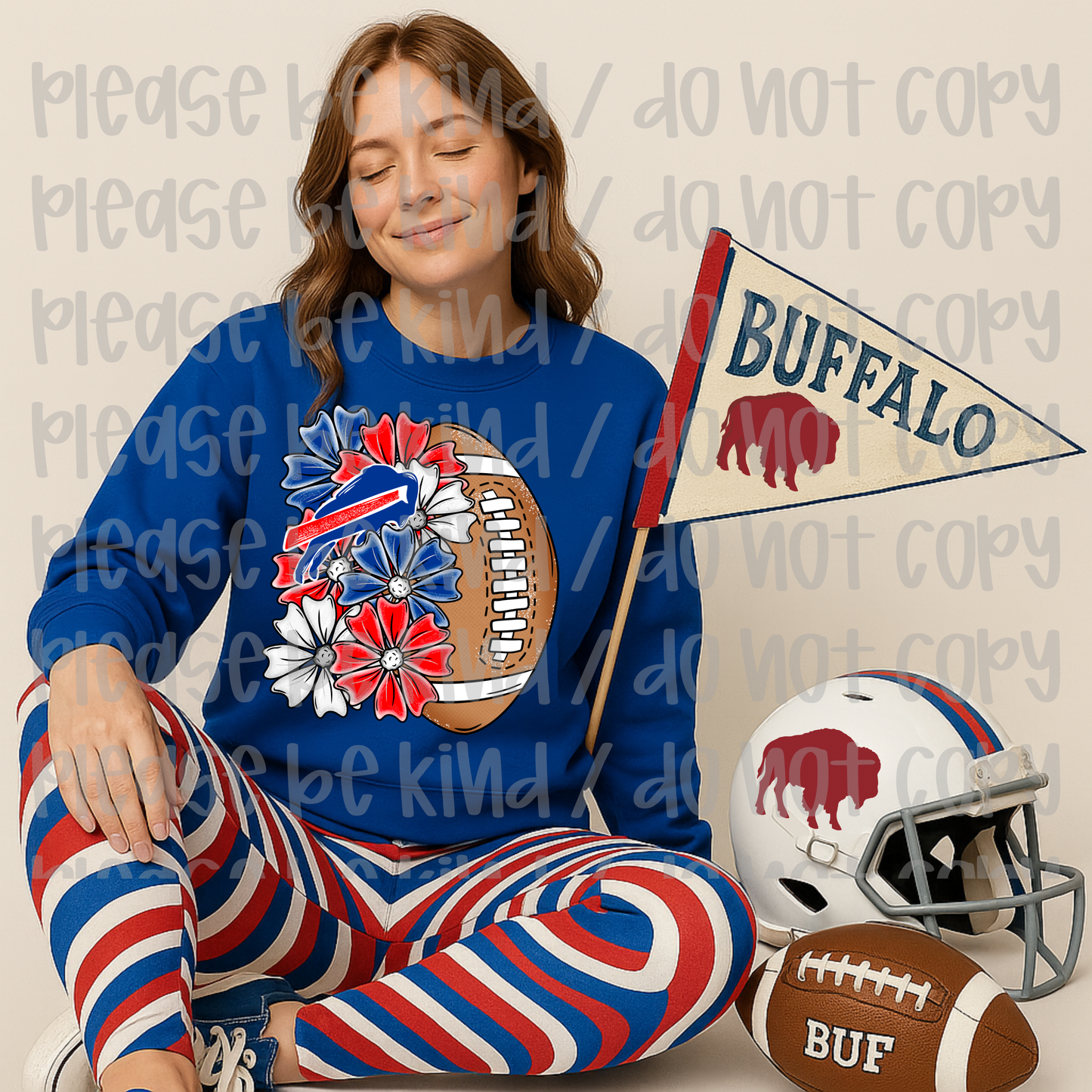 Buffalo Flower Football