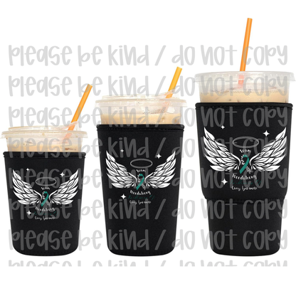 Team Woodstrong With Wings Koozie