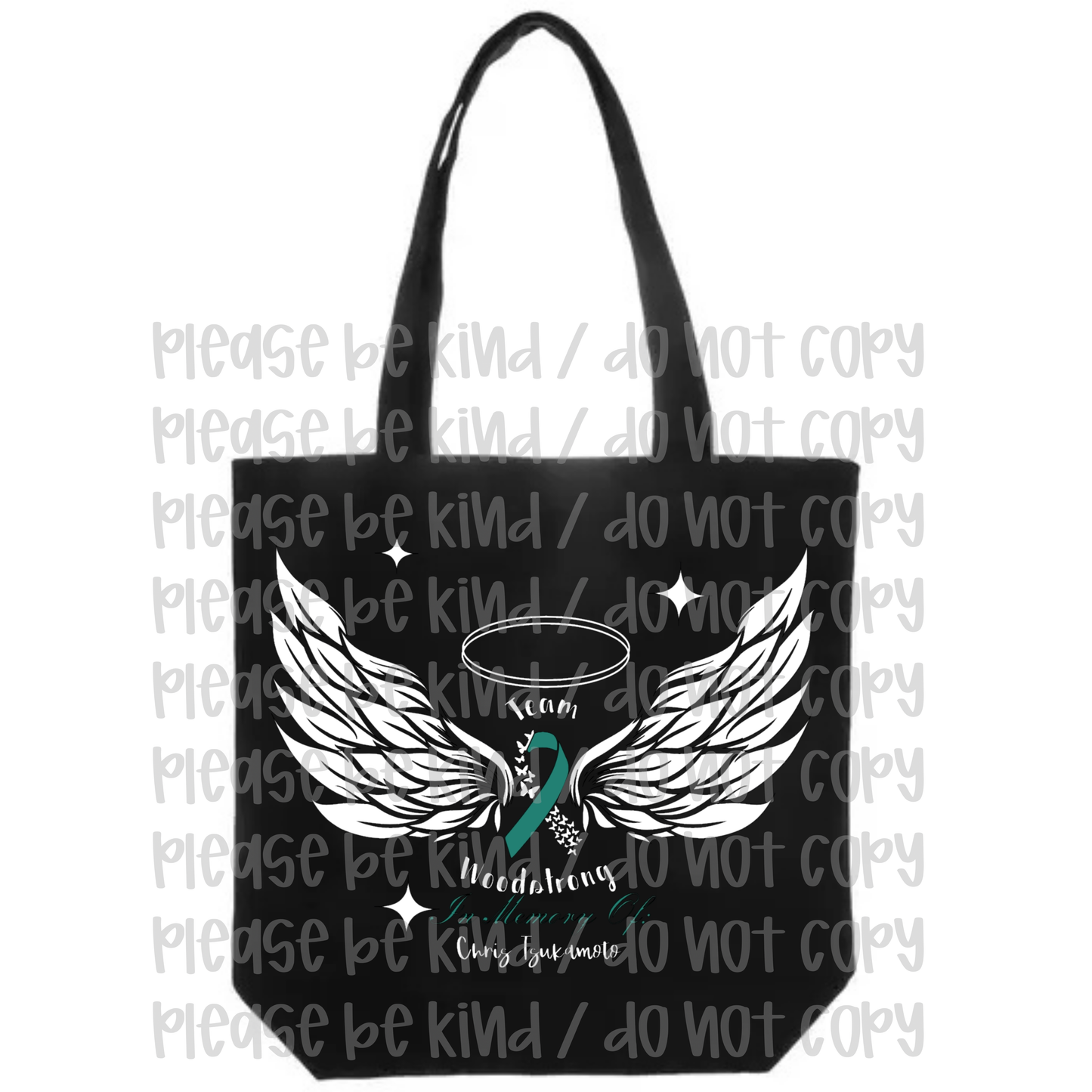 Team Woodstrong With Wings Tote Bag