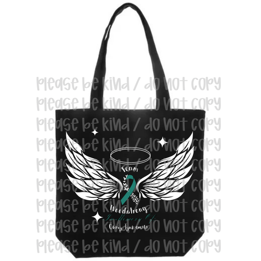 Team Woodstrong With Wings Tote Bag