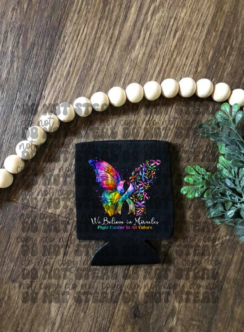 Fight For Cancer Butterfly Koozie