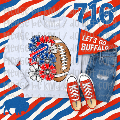 Buffalo Flower Football