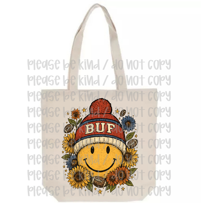 Buf Smiley Beanie Tote Bag
