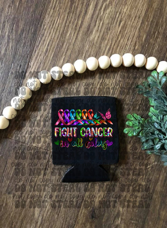 Fight For Cancer Ribbons Koozie