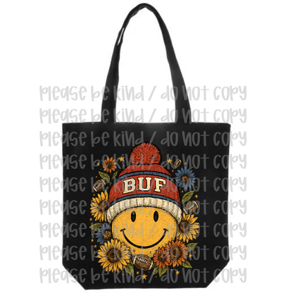 Buf Smiley Beanie Tote Bag