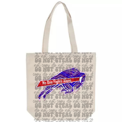 No One Fights Alone Buffalo Tote Bag