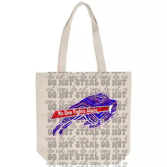 No One Fights Alone Buffalo Tote Bag