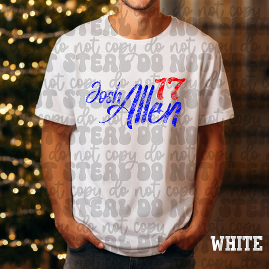Josh Allen 17 Blue