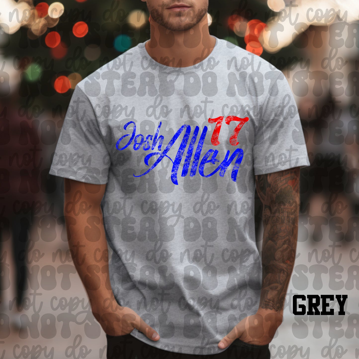 Josh Allen 17 Blue