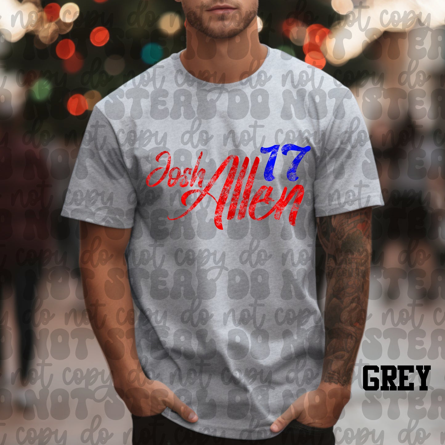Josh Allen 17 Red